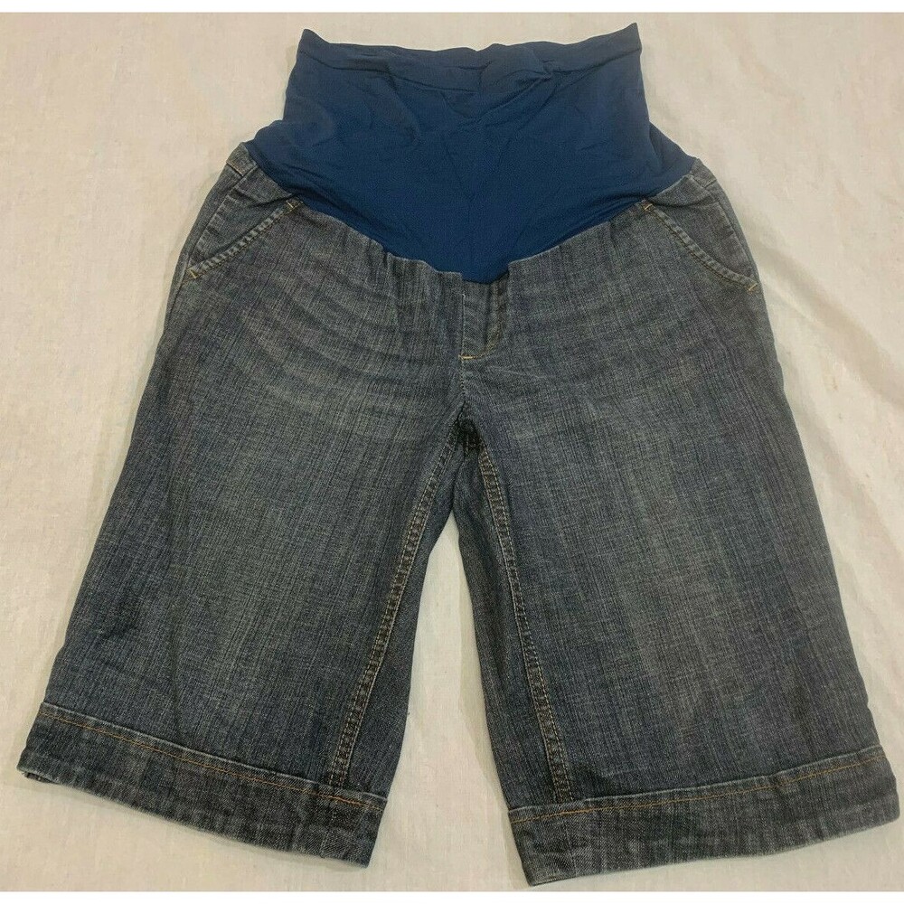 AMERICAN STAR WOMENS JEANS MATERNITY SHORTS SIZE M
